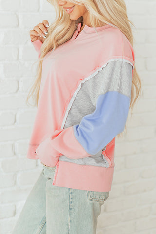 Stylish Color-Block Sweatshirt
