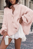 Button-Front Oversized Cardigan