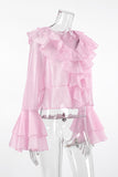 Flowy Layered Ruffle Blouse
