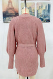 Tie-Waist Longline Cardigan