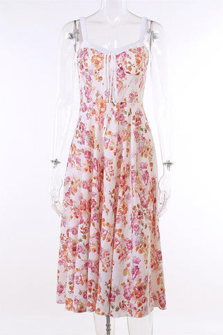 Floral Corset Casual Dress