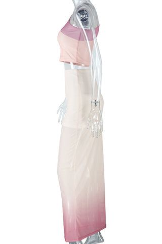 One-Shoulder Skirt Set