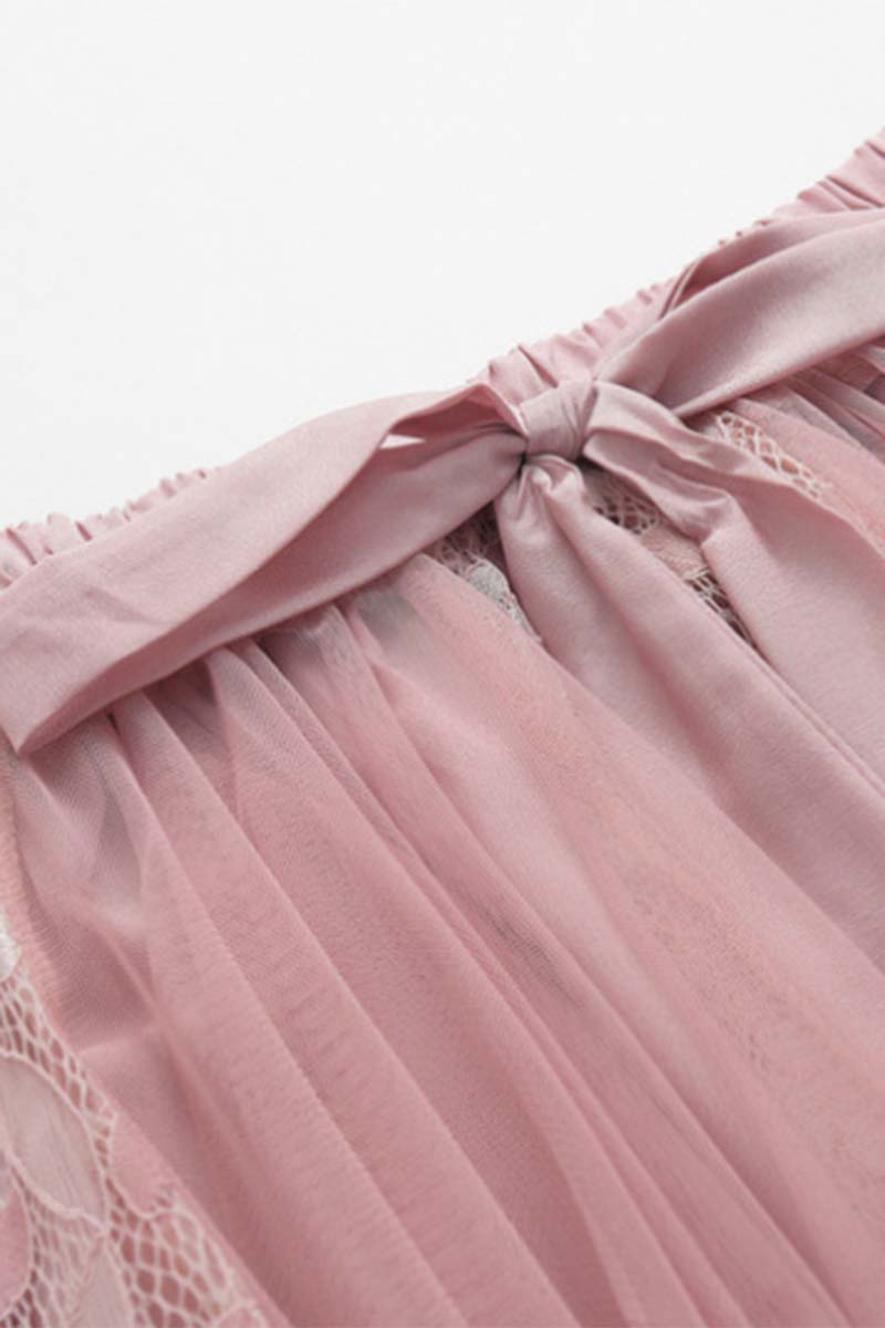 Elegant Tie-Waist Maxi Skirt