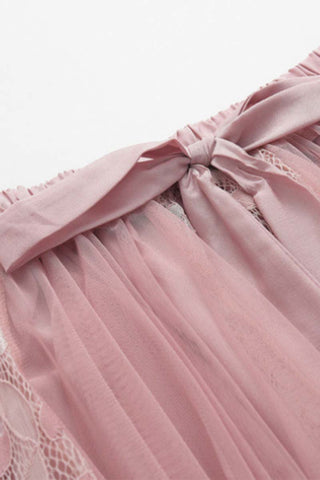 Elegant Tie-Waist Maxi Skirt