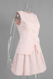 Button-Front Skirt Set