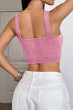 Ribbed V-Neck Cami Top
