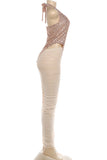 Halter Neck Evening Dress