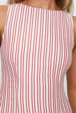 Striped Sleeveless Casual Dress