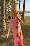 Floral Maxi Halter Dress