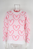 Heart Patterned Sweater