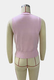 Button-Front Knit Vest