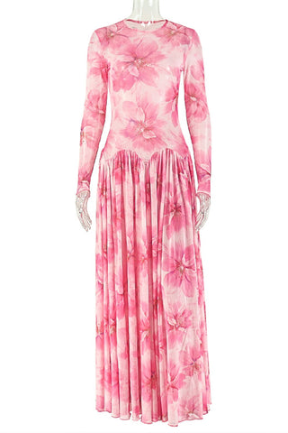Floral Elegance Evening Dress