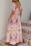 Floral Print Maxi Dress