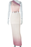 One-Shoulder Skirt Set
