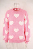 Heart Patterned Cozy Sweater