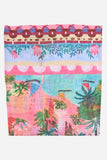 Tropical Print Bikini Set with Cover-Up