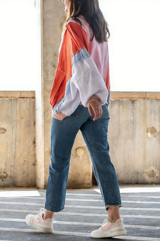 Versatile Zip-Front Colorblock Jacket