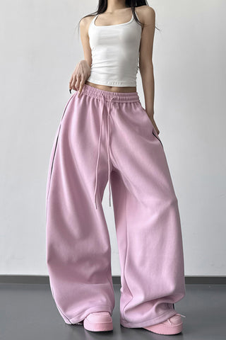 Wide-Leg Relaxed Casual Pants