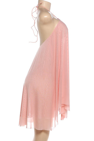 Halter Dress with Flowing Design