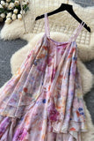 Flowing Ruffled Vacation Dress