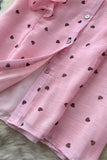 Elegant Polka Dot Skirt Set