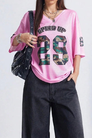 Off-Shoulder Graphic T-Shirt