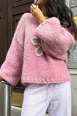Daisy Accent Knit Sweater