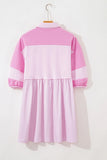 Color Block Patchwork Mini Dress