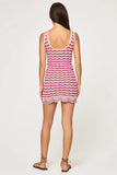 Wavy Pattern Sleeveless Casual Dress