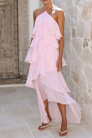 Layered Ruffle Casual Dress