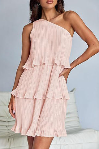 Asymmetrical Tiered Casual Dress