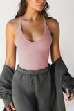 Racerback Ribbed Tank Top