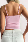 Lace-Trimmed Tank Top