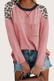Leopard Print Shoulder Blouse