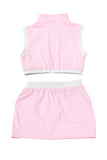 Sporty Zip-Up Two-Piece Set