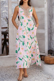 Bohemian Patchwork Maxi Dress