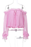 Off-the-Shoulder Ruffle Blouse