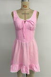 Ruffled Hem Casual Dress