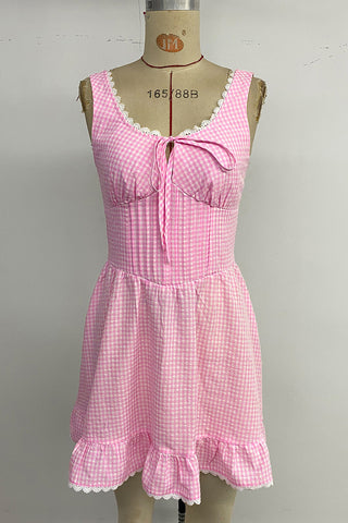 Ruffled Hem Casual Dress
