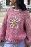 Daisy Accent Knit Sweater