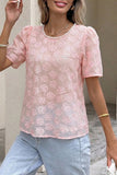 Floral Lace Short Sleeve Top