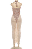 Halter Neck Evening Dress