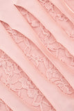 Lace Panel Cut-Out Casual Dress