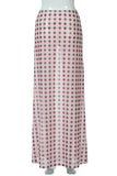 Checkered Maxi Skirt