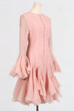 Flared Sleeve Casual Dress