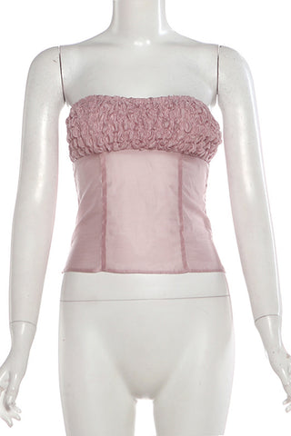 Strapless Top Ruched Skirt Set