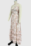 Floral Maxi Dress with Ruffle Details
