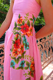 Floral Accent Maxi Dress