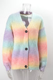 Button-Front Casual Cardigan