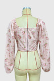 Floral Puff-Sleeve Blouse